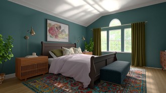 Eclectic Bedroom by Havenly Interior Designer Leah