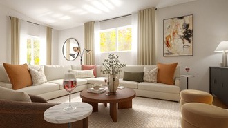 Contemporary, Modern, Contemporary Luxe, Artful Eclectic Living Room by Havenly Interior Designer Lilia