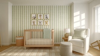 Warm Transitional Nursery by Havenly Interior Designer Candida
