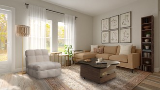 Modern, Transitional, Organic Modern, Warm Transitional Living Room by Havenly Interior Designer Agustina