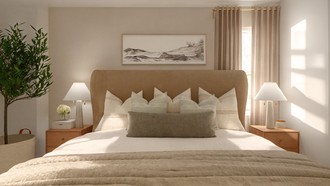 Warm Transitional Bedroom by Havenly Interior Designer Martha