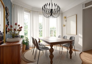 Eclectic, Inspired Modern Dining Room by Havenly Interior Designer Carolina