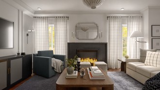 Contemporary Living Room by Havenly Interior Designer Martha