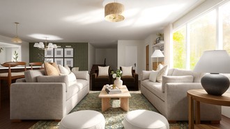 Transitional, Warm Transitional Living Room by Havenly Interior Designer Lilia