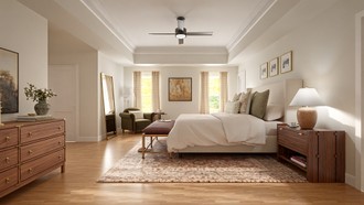 Transitional, Warm Transitional Bedroom by Havenly Interior Designer Lilia