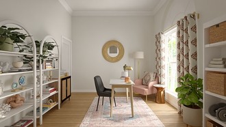 Eclectic, Global Office by Havenly Interior Designer Lauren