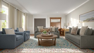 Classic, Transitional Living Room by Havenly Interior Designer Meagan