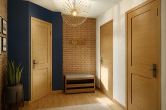 Modern, Glam, Midcentury Modern Entryway by Havenly Interior Designer Ana