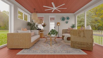 Contemporary, Eclectic, Organic Modern Outdoor Space by Havenly Interior Designer Gabriela