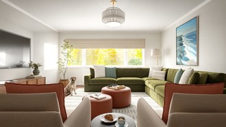 Contemporary Living Room by Havenly Interior Designer Lilia