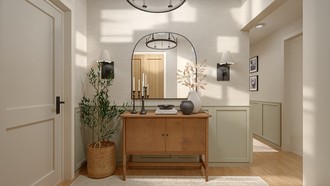 Contemporary, Farmhouse, Transitional Entryway by Havenly Interior Designer Lara