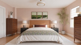 Contemporary, Modern, Eclectic, Bohemian, Warm Transitional, Artful Eclectic Bedroom by Havenly Interior Designer Kristen