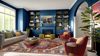 Modern, Eclectic Reading Room by Havenly Interior Designer Katerina
