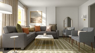 Modern, Traditional Living Room by Havenly Interior Designer Abbie