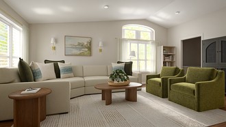 Classic, Transitional Living Room by Havenly Interior Designer Meagan