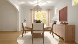 Modern, Midcentury Scandi, Organic Modern, California Cool Dining Room by Havenly Interior Designer Abbie