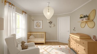 Modern, Bohemian, Scandinavian Nursery by Havenly Interior Designer Mélanie