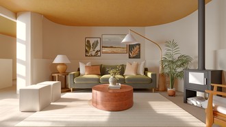 Midcentury Modern, Organic Modern Living Room by Havenly Interior Designer Paula