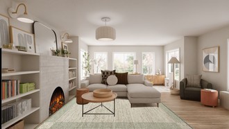 Contemporary, Eclectic Living Room by Havenly Interior Designer Gabriela