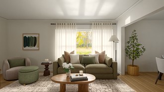 Organic Modern, Warm Transitional Living Room by Havenly Interior Designer Candida