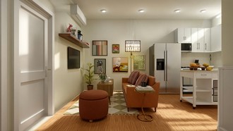 Eclectic, Bohemian, Artful Eclectic Living Room by Havenly Interior Designer Ana