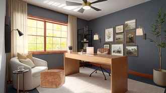 Modern, Midcentury Modern, Scandinavian, Midcentury Scandi Office by Havenly Interior Designer Anny