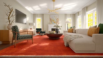 Contemporary, Eclectic Living Room by Havenly Interior Designer Camila