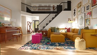 Transitional, Classic Contemporary, Preppy Living Room by Havenly Interior Designer Lilia