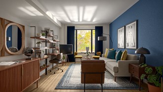 Midcentury Modern Living Room by Havenly Interior Designer Luis