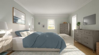 Coastal, Transitional Bedroom by Havenly Interior Designer Jacqui