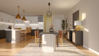 Modern, Transitional, Inspired Modern Dining Room by Havenly Interior Designer Valeria