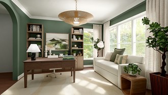 Organic Modern Office by Havenly Interior Designer Katerina