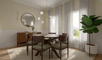 Midcentury Modern, Midcentury Scandi Dining Room by Havenly Interior Designer Maria