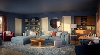 Contemporary Living Room by Havenly Interior Designer Rafaela