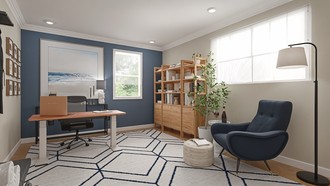 Modern, Midcentury Modern Office by Havenly Interior Designer Shadnaz