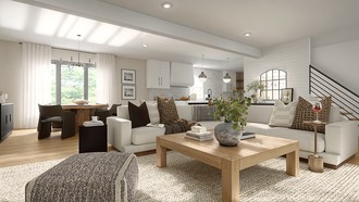 Contemporary, Modern, Organic Modern Living Room by Havenly Interior Designer Emilee