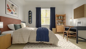 Midcentury Scandi, Organic Modern, Warm Transitional, Modern Cottage Bedroom by Havenly Interior Designer Jess