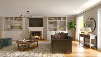 Rustic Living Room by Havenly Interior Designer Valeria