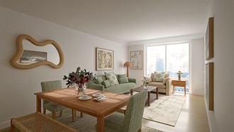 Contemporary, Midcentury Modern, Artful Eclectic Living Room by Havenly Interior Designer Megan