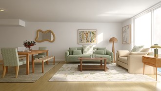 Contemporary, Midcentury Modern, Artful Eclectic Living Room by Havenly Interior Designer Megan