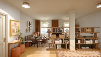 Modern Cottage, Traditional Charm Living Room by Havenly Interior Designer Devanshi