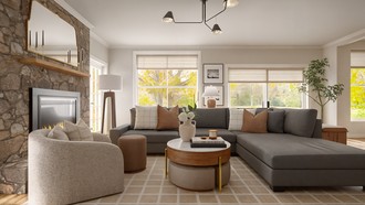 Transitional Living Room by Havenly Interior Designer Martha