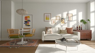 Vintage, Midcentury Modern, Artful Eclectic Dining Room by Havenly Interior Designer Abigail