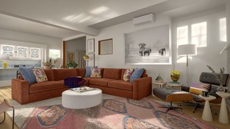 Eclectic, Bohemian, Artful Eclectic Living Room by Havenly Interior Designer Maria