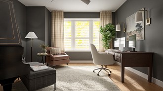 Transitional, Classic Contemporary Office by Havenly Interior Designer Lilia