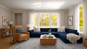 Contemporary Living Room by Havenly Interior Designer Barbara