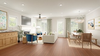 Coastal, Organic Modern Living Room by Havenly Interior Designer Katerina