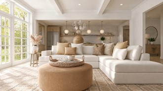 Scandinavian, Inspired Modern, Organic Modern Living Room by Havenly Interior Designer Abi