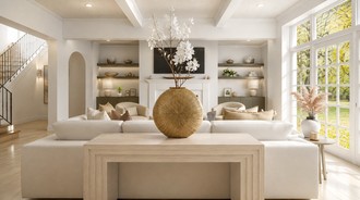 Scandinavian, Inspired Modern, Organic Modern Living Room by Havenly Interior Designer Abi