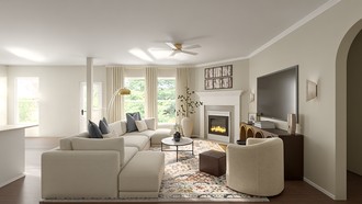 Transitional Living Room by Havenly Interior Designer Laura